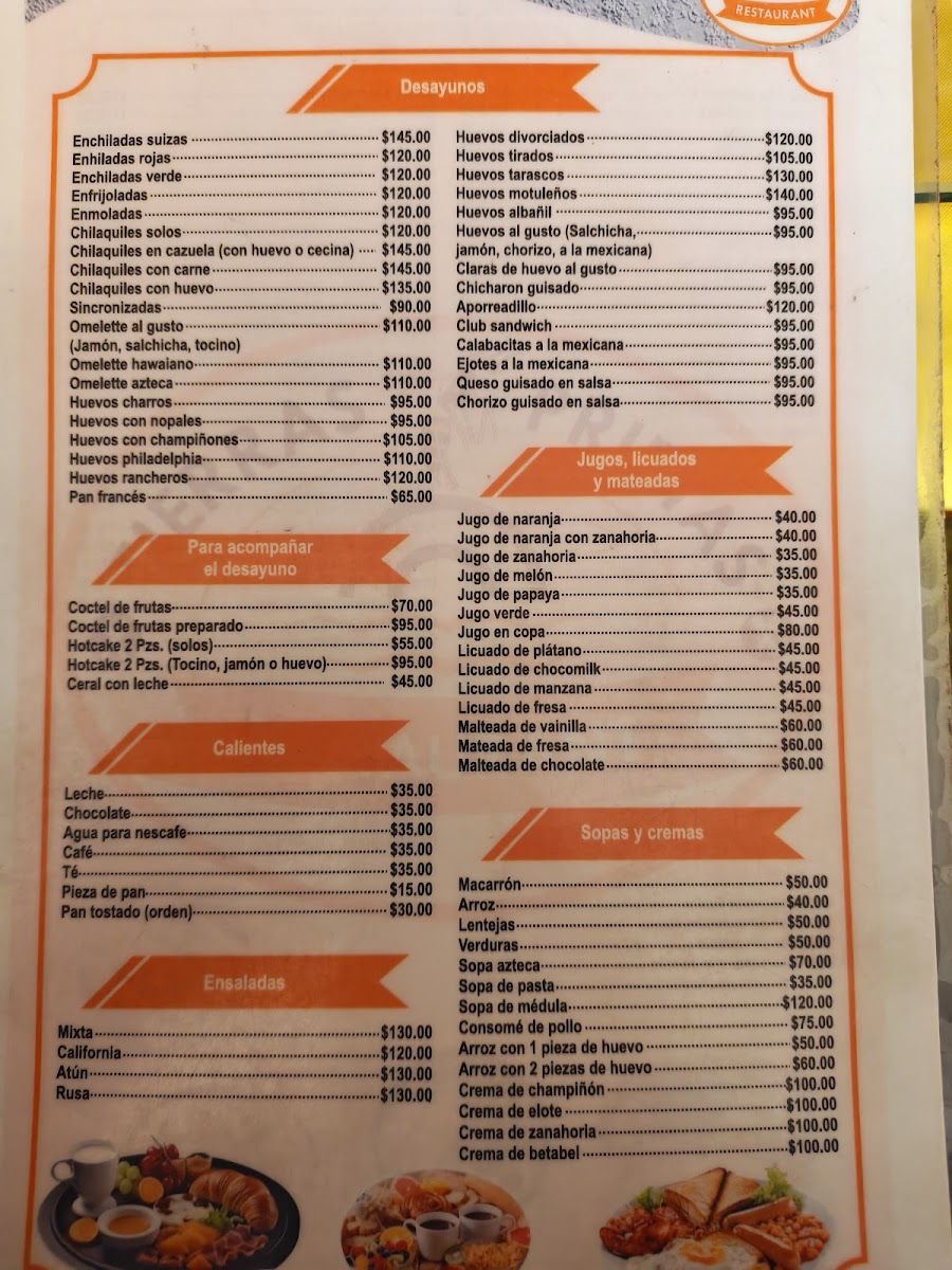 Restaurante Tierrasprietas Menu - Image 1