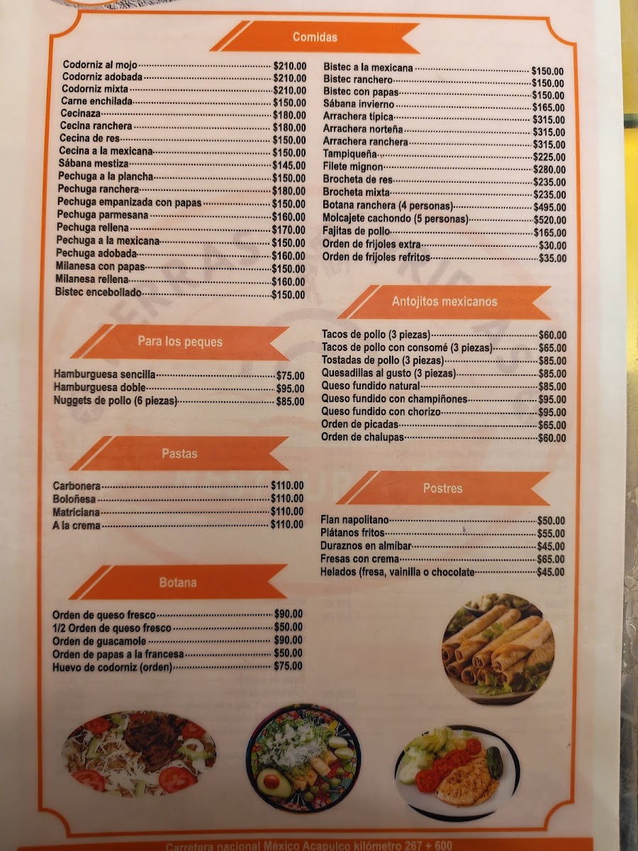 Restaurante Tierrasprietas Menu - Image 3